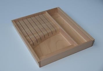 Drawer Insert With Internal Knife Block Beech Knife Block 1