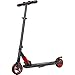 MEGAWHEELS Electric Scooter, 8 Miles Long-Range Battery, Up to 14 MPH, 5.5 Inch Shock Absorbing Rear Tire, Portable and Folding Design, Ultra-Lightweight Kick Scooter for Adults and Kids, Red