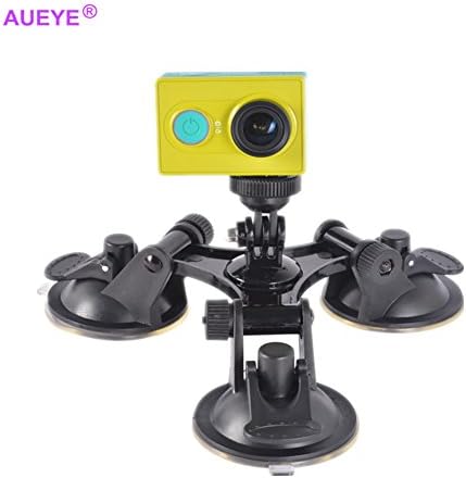 Go Pro Car Window Mount Car Suction Cup Mount Holder Glass 3 Point Suction Cup Car Mount Holder for GoPro HD Hero 2 3 3+ 4 Black Windshield Stand Dashboard Mount Wall Cradle Xiaomi yi 4k Accessories