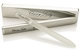 ClassyLady Professional Crystal Nail File with Case - Glass Nail File - Premium Luxury Crystal Glass Finger Nail File Set - Pedicure Fingernail File - Manicure Nail Files and Buffer Kit