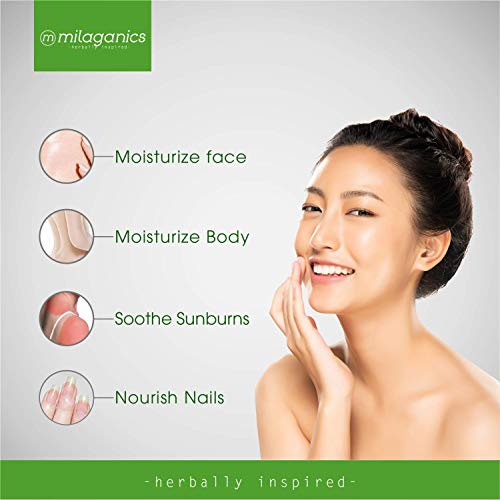 ORGANIC ALOE VERA GEL SUNBURN RELIEF AND VITAMIN E with NATURAL