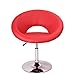 Roundhill Furniture Adjustable Swivel Accent Chair, Single, Red