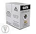 CAT6 Plenum 1000FT 550MHz 23AWG Solid Network Cable UTP CMP White