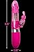 Sassy Lotus 6-Speed Luxe Collection Rotating Rabbit Vibrator - Rabbit Style Vibe - Waterproof w/Rotating Metallic Pearls - LED Luminous Controls
