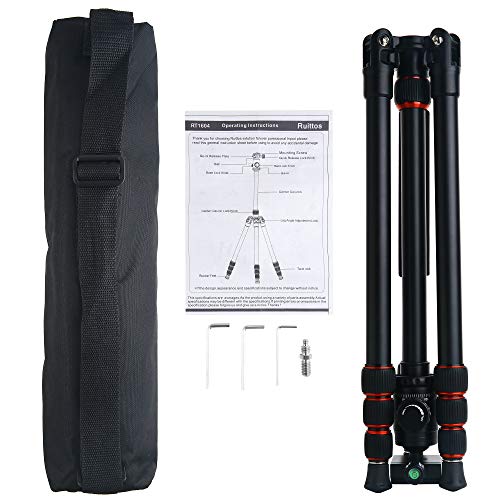 Ruittos Tripod, 63inch Camera Tripod Monopod with 360 Panoramic Ball Head, Aluminum Alloy Portable Compact Lightweight Tripod for DSLR/SLR Digital Cameras, Canon Rebel T6i Nikon D7000 Sony Alpha A7