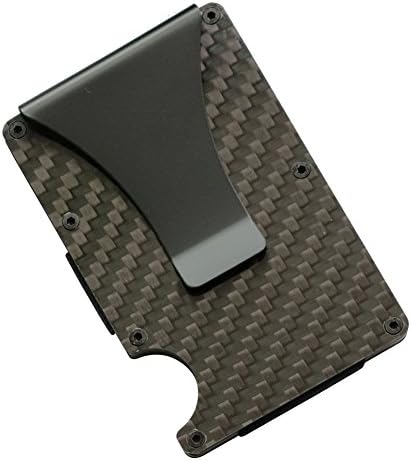 Antitheft Men Metal Wallets Slim Minimalist Business Card Holder Credit Card Case Rubber band … (Multicolored)