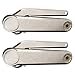 Douper Heavy Duty Lid Support Hinge Lid Stay Hinge with Soft Close Solid Zinc Material in Satin Nickel Max Weight Support 80lb Pack of 2