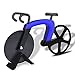 Bangy Bicycle Pizza Cutter Wheel Kitchen & Dinning Non-stick Stainless Steel Pizza Slicer (Blue) primary