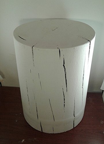 Completely Painted White Stump Table Bedside Table Sofa Table Stump Stool - 8-9" diameter Custom Heights Available - 8"-17" Tall