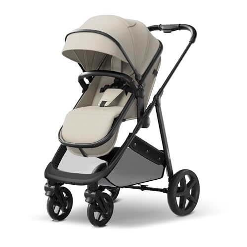 Mompush Wiz 2 in 1 Baby Stroller with Infant Pramette Mode, One Hand Fold Conve…