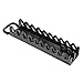 Ernst Manufacturing 10-Tool Screwdriver Gripper - Screwdriver Holder in Vibrant Black (Model 5311) for Portable or Pegboard Storage of Screwdriver Set