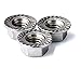 FullerKreg 25 Pcs M8 x 1.25 A2 Stainless Steel DIN 6923 Serrated Hex Flange Nut, 18-8 Stainless Steel 304, Bright Finish