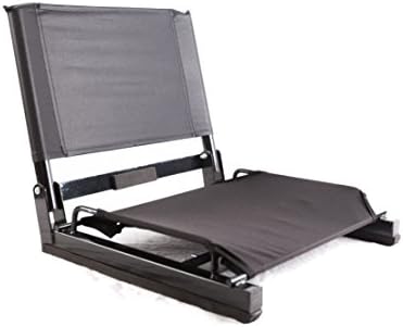 Gear Store Outdoor Stadium, Sporting and Camping Chair, Black