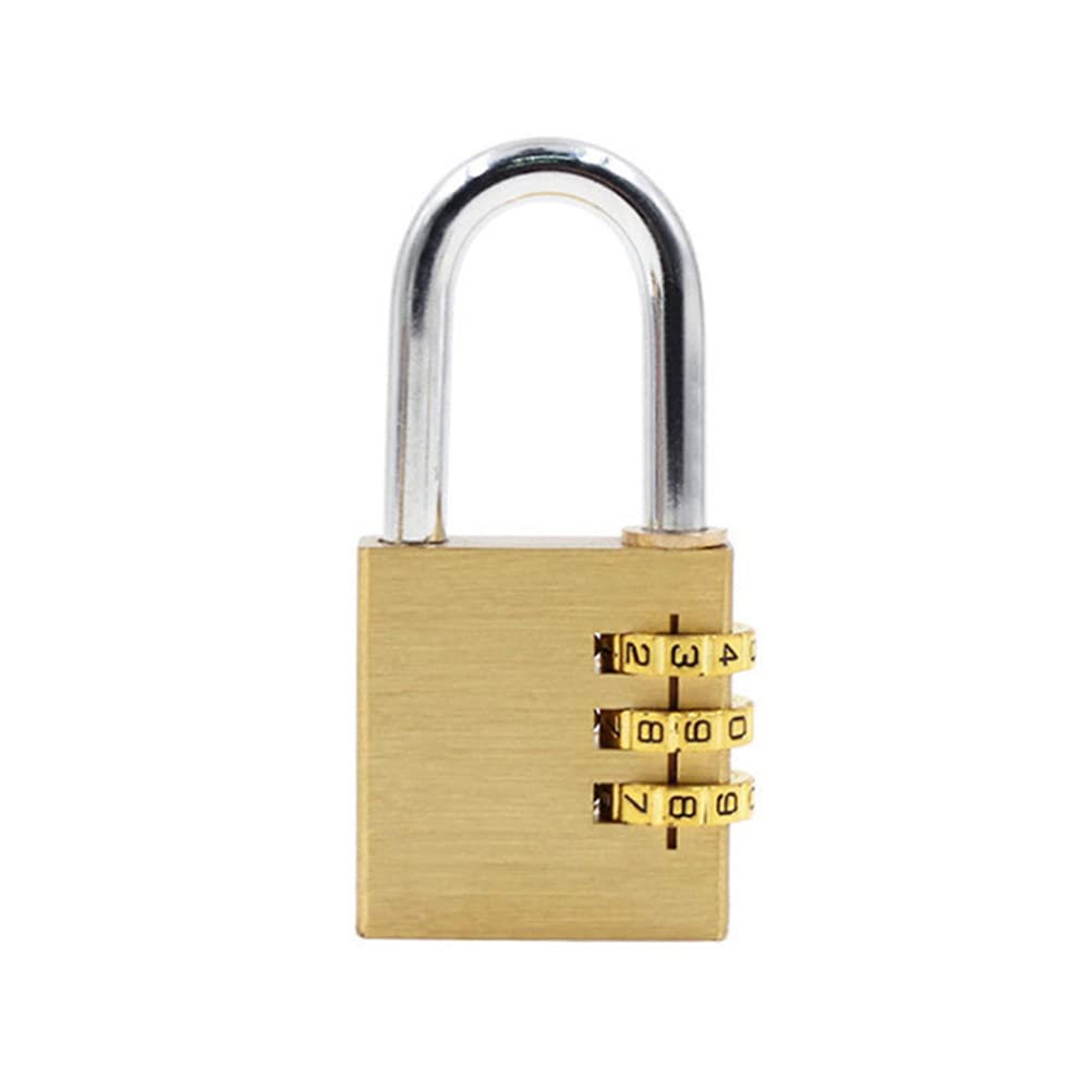 1pc 9. 3x3. 8x1. 1cm Padlock 4 Digits Number Pure Password Lock for Suitcase Luggage Cabinet- Retail Store Accessories
