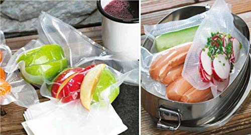 VITAL VAC Vakuumierbeutel | 3 Rollen 28 x 500 cm | Vakumierfolienrollen Lebensmittel für Vakuumiergerät | Geeignet für Sous Vide, Konservierung, Gefrieren, Mikrowelle und Kochen – Bild 7