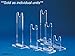 Sword Stands for Antique and Vintage Swords for Displays and Shows. SOLD AS SINGLE UNITS for Mixing Sizes. (usually pick 2) Clear Acrylic. SWS-3 (3 inch)