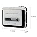 ETvalley Portable Cassette Recorder to USB MP3 Converter Tape-to-MP3 Player Converter -Tape Player--No Drivers Needed-Adding Headphones Color Grey