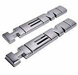 2X SMALL SIZE Chrome HEMI Emblem Badge Plate Decal with Sticker for Dodge Charger V8 Ram 1500 Challenger Jeep Grand Cherokee Ford