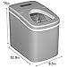hOmeLabs Portable Ice Maker Machine for Countertop - Makes 26 lbs of Ice per 24 hours - Ice Cubes ready in 8 Minutes - Electric Ice Making Machine with Ice Scoop and 1.5 lb Ice Storage - Metallic Gray
