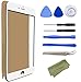iPhone 5 5s Screen Replacement Repair Kit Including Replacement Glass/Tools/Adhesive Sticker Tape/Microfiber Cleaning Cloth/Lens (White)