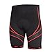 Santic Men's Cycling Compression Shorts 4D Padded Anti-Slip Road Bike Bicycle Shorts Red/Black