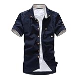 Yamx Men's Dragon Tattoo Design Slim Fit Dress Casual Shirts Tops Stylish AI-050