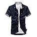 Yamx Men's Dragon Tattoo Design Slim Fit Dress Casual Shirts Tops Stylish AI-050