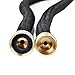 Crenova 50ft Extendable Hose Garden Hose with Double Latex Core, Solid Brass Connector and Extra Strength Textile for Garden Watering and Car Washing