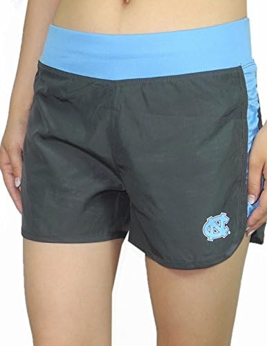 Womens NORTH CAROLINA TAR HEELS Dri-Fit Athletic Shorts with Brief Lining L Grey