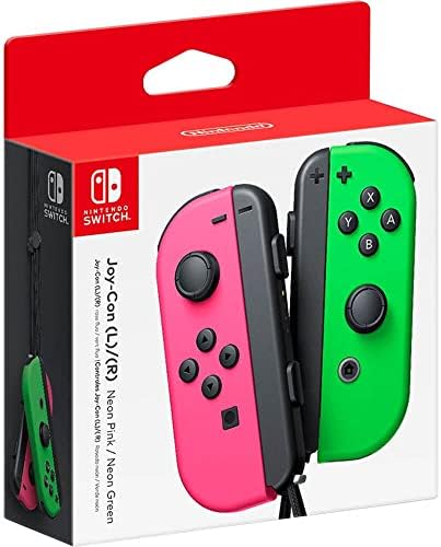 Amazon.com: Nintendo Joy-Con Controller Pair Neon Red/Neon Blue