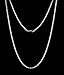 TRUSUPER Silver Color Style Titanium Stainless Steel Mens Womens Italy Fantastic Chain Necklaces 2mm Unisex