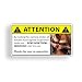 Attention Show Boobs Female Caution Warning Decal Sticker primary