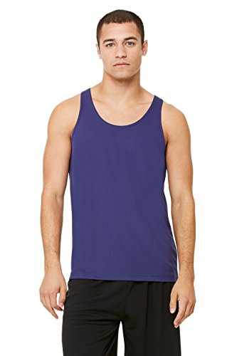 Zara Yoga Studio |LA| Sport Men's Mesh Tank (Large/Sport Navy)