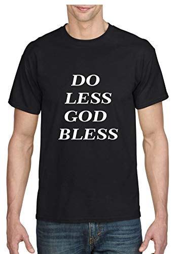 ALLNTRENDS-Mens-T-Shirt-Do-Less-God-Bless-Positive-Inspiration-Shirt
