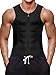 Wonderience Men Waist Trainer Vest Hot Neoprene Sauna Suit Corset Body Shaper Zipper Tank Top Workout Shirt(Black, 3X-Large)