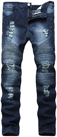Men's Stylish Slim Fit Straight Leg Jeans Trousers