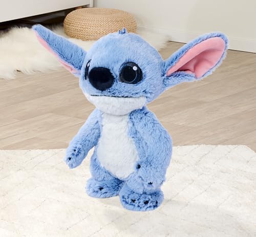Disney Live Action Stitch 25 cm, peluche morbido e realistico, per bambini sin dai primi mesi di vita