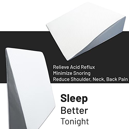 Greaton, 24Inch Bed Wedge Pillow with High Density Foam, Stylish Chic