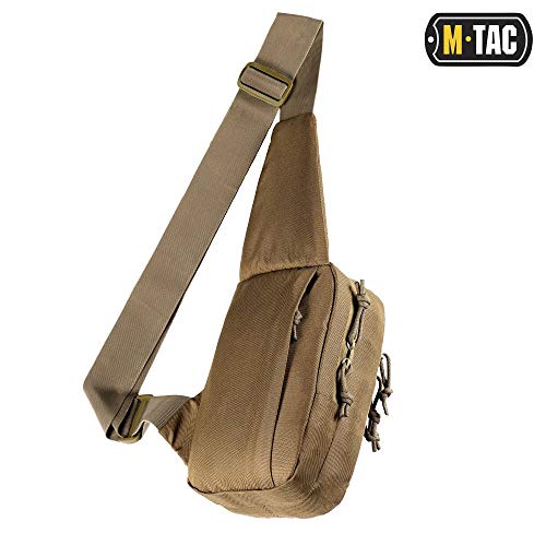 MTac Tactical Bag Shoulder Chest Pack with Sling for Concealed Carry of Handgun (Coyote