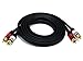Monoprice 102864 6' Premium 2 RCA Plug to 2 RCA Plug 22AWG Cable - Black primary