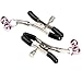 Eastern Delights 9 Pcs Soft PU Restraint Kits Fetish Bondage Wear Devices Locking Ankle Cuffs Slave Collar Handcuffs Flogger Eyemask Rope with Mini Av Massager