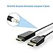 Cablor 2Pcs DP DisplayPort to HDMI Cable,1080P Full HD Video,Black Color 6ft