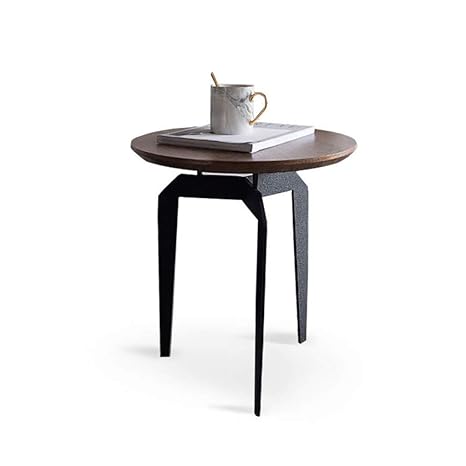Amazon Com Gzll Dark Wood And Black End Tables Walnut