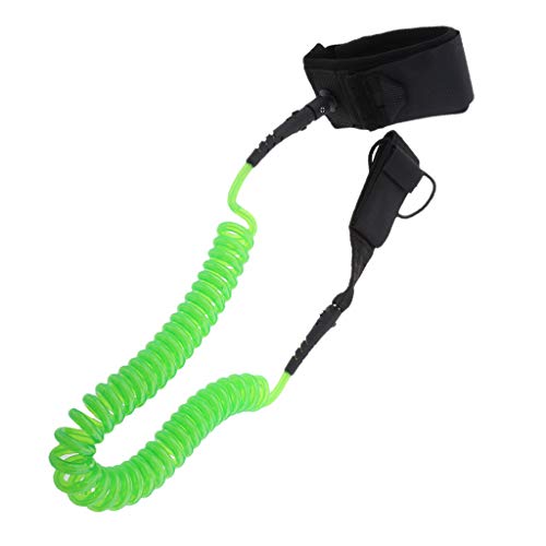 image for Prettyia 8ft 6.5mm Surfboard SUP Leash - Deluxe TPU Surfing Leg Rope w