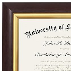 Americanflat Ornate 8.5x11 Diploma Frame in