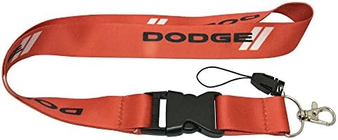 1pcs Red Color USA Ship New Quick Release Neck Strap Lanyard Keychain Keyring Car Keys House Keys ID Badges Card for Dodge Design