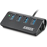 Anker&reg; USB 3.0 4-Port Compact Aluminum Hub with 2-Foot USB 3.0 Cable