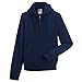 Russell Mens Authentic Full Zip Hooded Sweatshirt/Hoodie