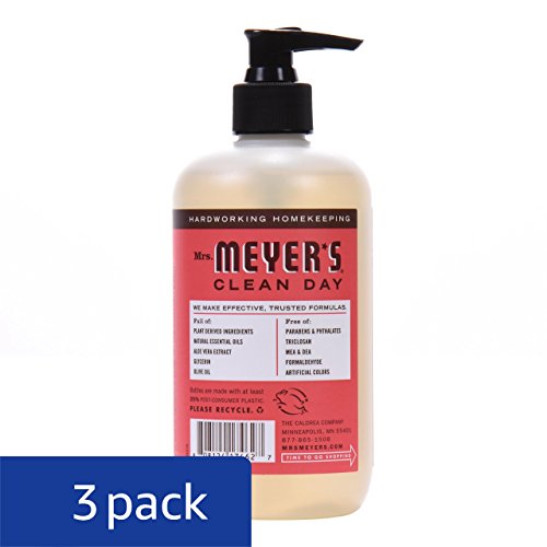 Mrs. Meyers Clean Day Hand Soap, Rhubarb, 12.5 fl oz, 3 ct