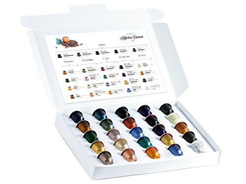 Nespresso Kapseln Probierpaket - Alle 25 Sorten zum Testen in Geschenkbox (25 Nespresso Kapseln)
